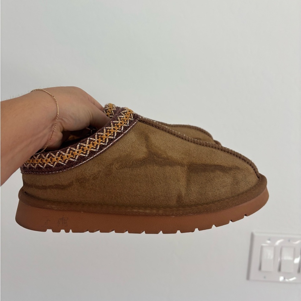Brown Suede Slip-On Shoes